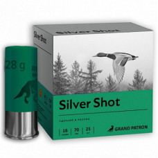 Патрон 16х70 картечь 5,6мм 28гр. Главпатрон Silver shot