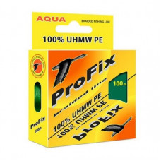 Шнур плетеный Aqua Profix 100м olive 0.20 12,6кг.