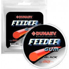 Фидергум Dunaev Feeder Gum Black черн 5м 0,70