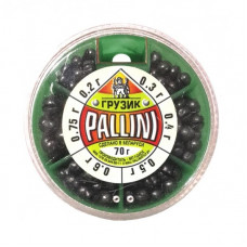 Набор грузов Pallini 70гр 0,2/0,3/0,4/0,5/0,6/0,75г мягк.свинец