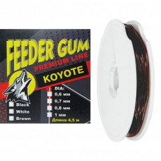 Фидергум Koyote Feeder Gum 4,5м 0,8мм коричн (brown)