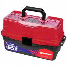 Ящик Nisus TackleBox 445х215х250мм 3 полки красный