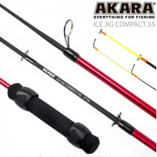 Удочка зимняя д/блесн Akara Ice Jig Compact штек 55см 3-7гр, неопрен