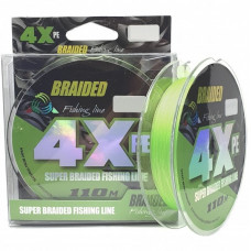 Шнур плетеный 4X PE Braided Line 110м 0.10мм 5,4кг