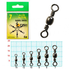 Вертлюг Fish Season Barrel Swivel бочка №10 8шт