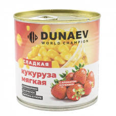 Добавка Dunaev Кукуруза мягкая 400мл банка, клубника